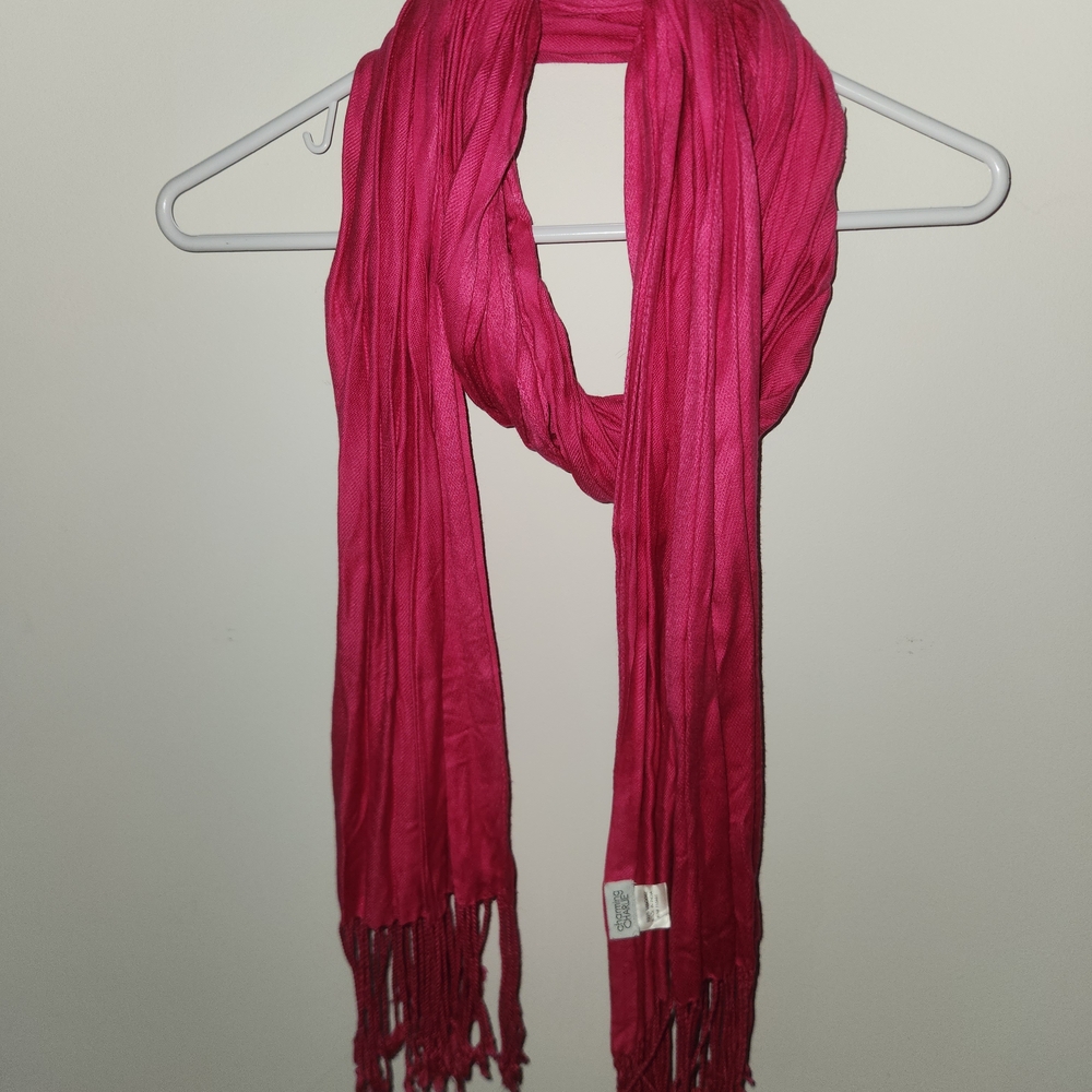 Charming Charlie Vibrant Pink Scarf